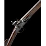 A .750 FLINTLOCK MUSKET, UNSIGNED, MODEL 'INDIA PATTERN BROWN-BESS', no visible serial number, circa