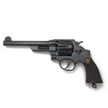 SMITH & WESSON, USA A .455 SIX-SHOT REVOLVER, MODEL 'TRIPLE-LOCK', serial no. 3526, circa 1912, with