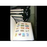 Nine various collectable stamp albums in alphabeti