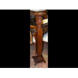 Antique carved torchere