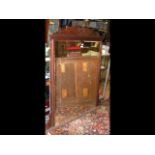 Antique overmantel mirror