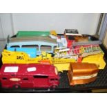 A tray of collectable die-cast vehicles, including