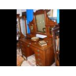 Antique dressing table with mirror over