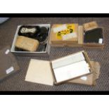 Various photographic plates, magic lantern slides