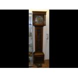 An oak eight day Grandfather clock by Thomas Wentworth,