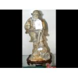 A Chinese soapstone carving of Chinese Immortal on