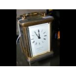 A Garrard & Co. brass cased carriage clock - 13cm