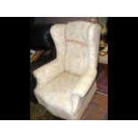 A wing easy chair