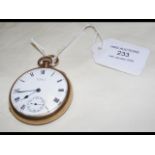 A Waltham 9ct gold pocket watch