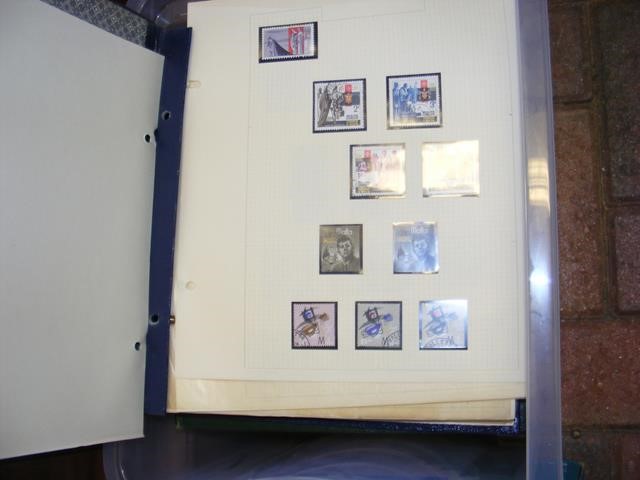 Six stamp albums - China, USA