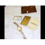 A gent's 9ct gold Longines Automatic Conquest cale