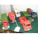 Six Tri-ang Minic service vehicles