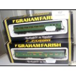 A Graham Farish N gauge coach and two others - box