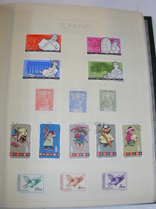 Six stamp albums - China, USA - Image 2 of 20