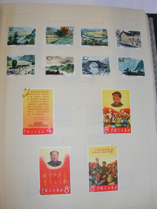 Six stamp albums - China, USA - Image 14 of 20