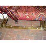 Antique adjustable brass fire fender