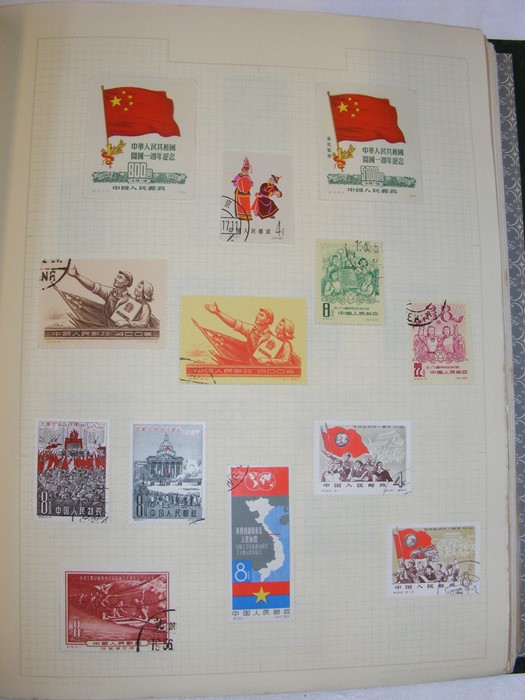 Six stamp albums - China, USA - Image 16 of 20