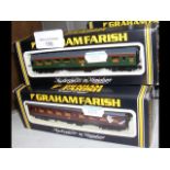 A Graham Farish N gauge coach and two others - box