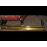 Antique brass fire fender