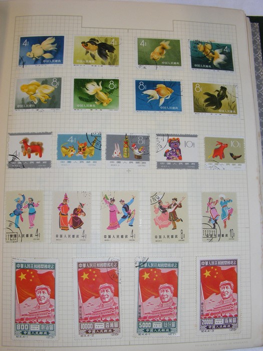 Six stamp albums - China, USA - Image 12 of 20