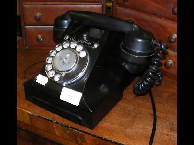 A vintage Bakelite phone
