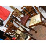 Four various antique style chairs