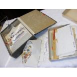 A box containing various GB stamps, etc.