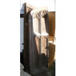 A pair of antique Gothic style doors - each 200cm