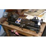 A good quality model maker's lathe with four jaw