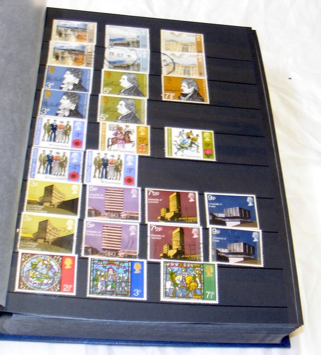 An album containing Queen Elizabeth II stamps 1972