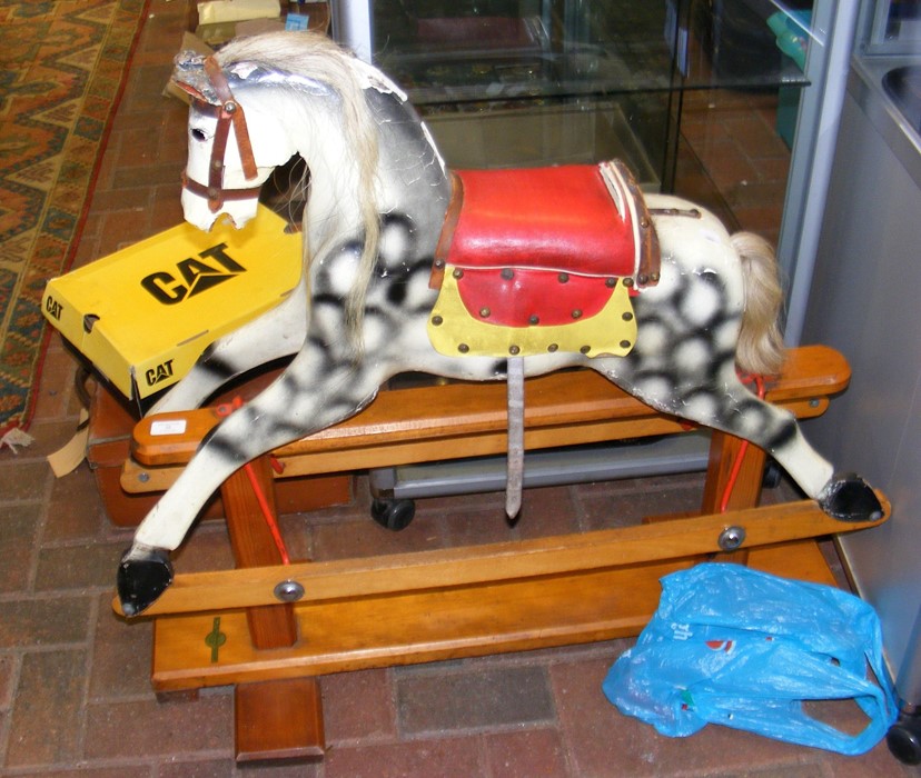 A Leeway vintage rocking horse