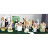 Twelve Beswick figures, including 'Foxy Whiskered