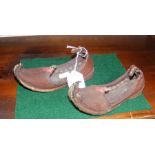 A pair of Middle Eastern leather child's shoes