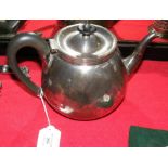 A Lambert silver teapot - London assay