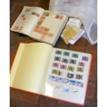 Selection of collectable stamp albums - world and