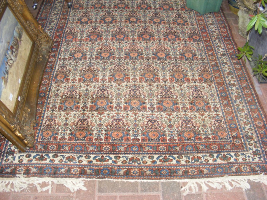 A Middle Eastern style rug with geometric border - - Image 2 of 3