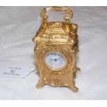 A small French style carriage clock - 8cm high