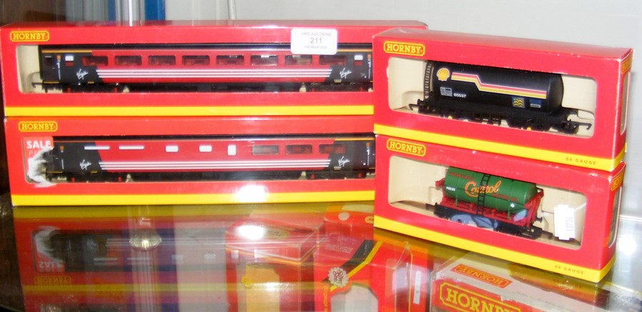 Two Hornby 00 gauge Goods Wagons, together with a