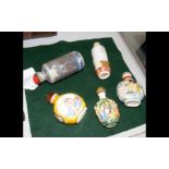 Five Chinese snuff bottles