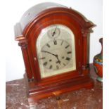 A mahogany cased bracket clock by William Lister &