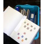 A box containing various collectable stamps - New