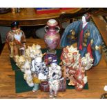 Various oriental figures and other