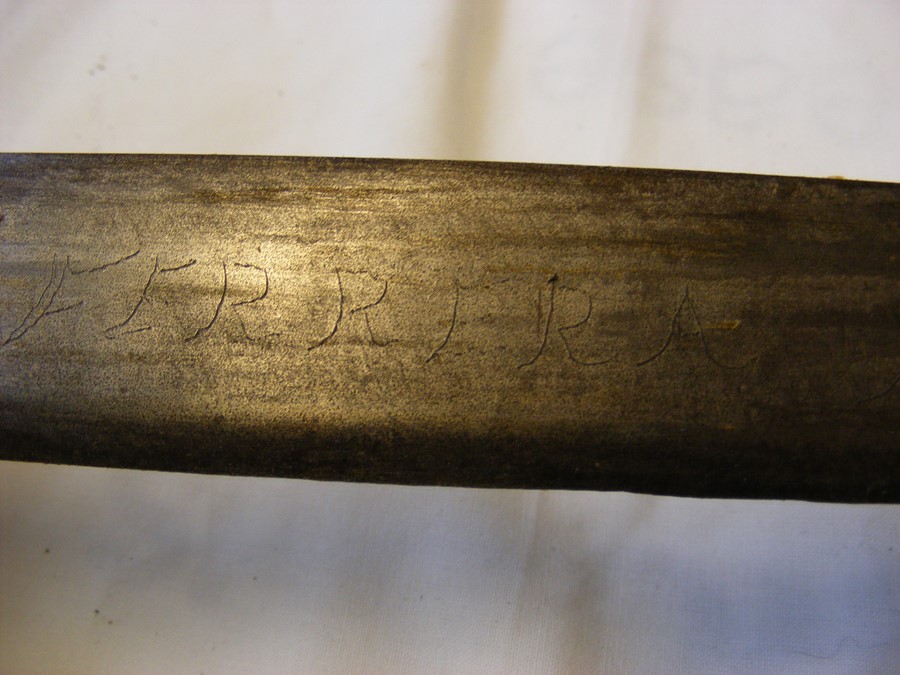 An old sword with metal hand guard, together with - Image 5 of 22