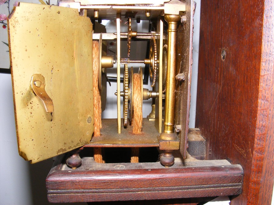 A 20cm high lantern clock on wooden bracket - Robe - Image 9 of 10