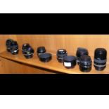 Selection of Nikon and other camera lenses