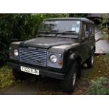 A Land Rover Defender 90 SWB with hard top - Reg N