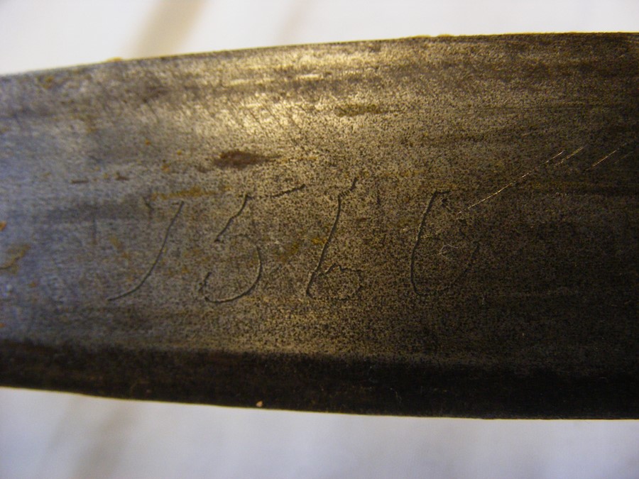 An old sword with metal hand guard, together with - Image 6 of 22