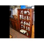 A Victorian chiffonier base together with a staine