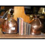 An old electric kettle, flagon, together with a se
