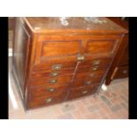 A 19th century multi-drawer chest